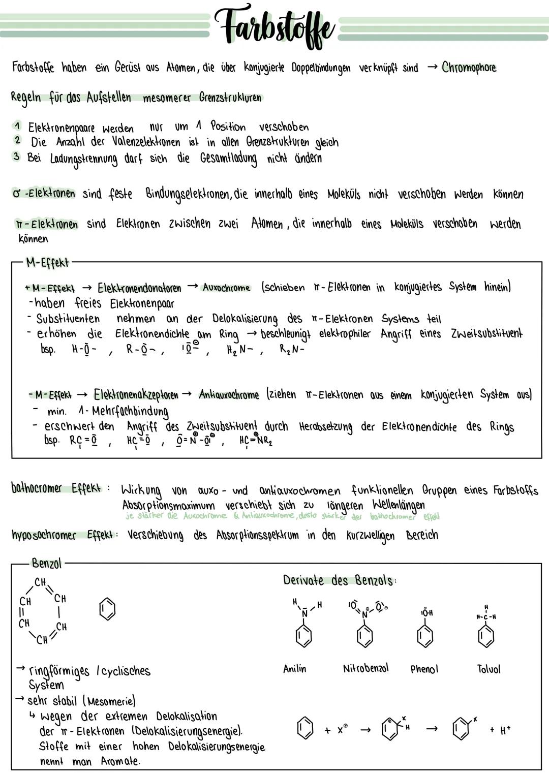 Farbstoffe
Direkt farbstoffe:
•kationische und anionische Farbstoffe
Wolle und Seide direkt einfärben
enthalten noch geladene Amino (-NH₂) u