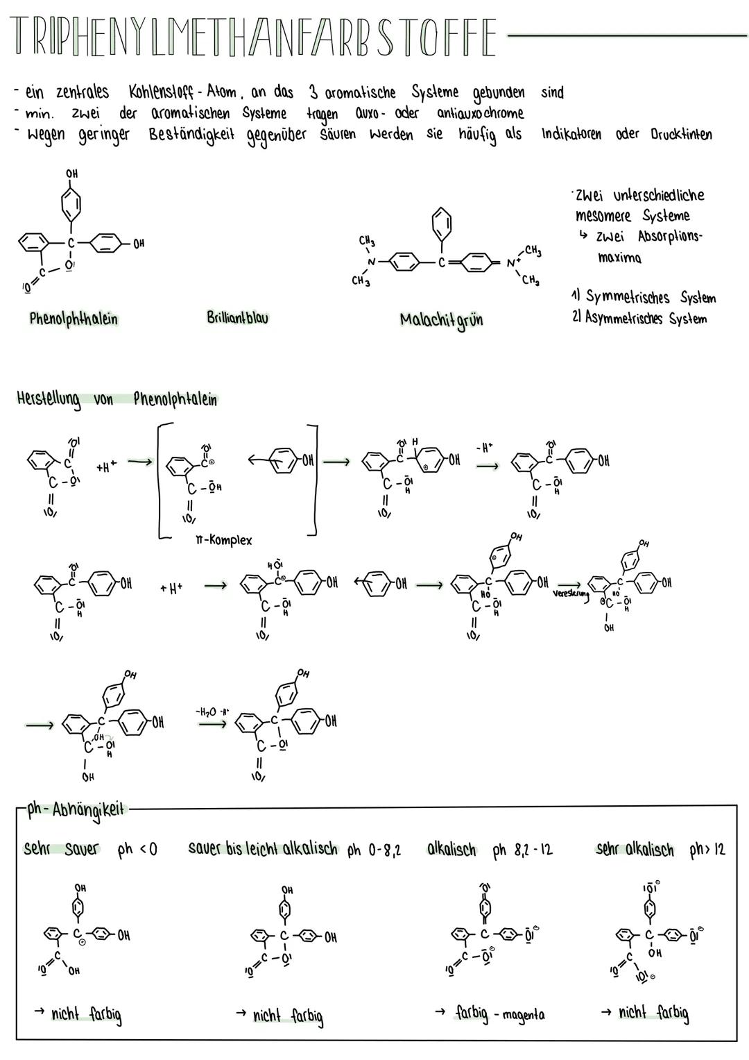 Farbstoffe
Direkt farbstoffe:
•kationische und anionische Farbstoffe
Wolle und Seide direkt einfärben
enthalten noch geladene Amino (-NH₂) u