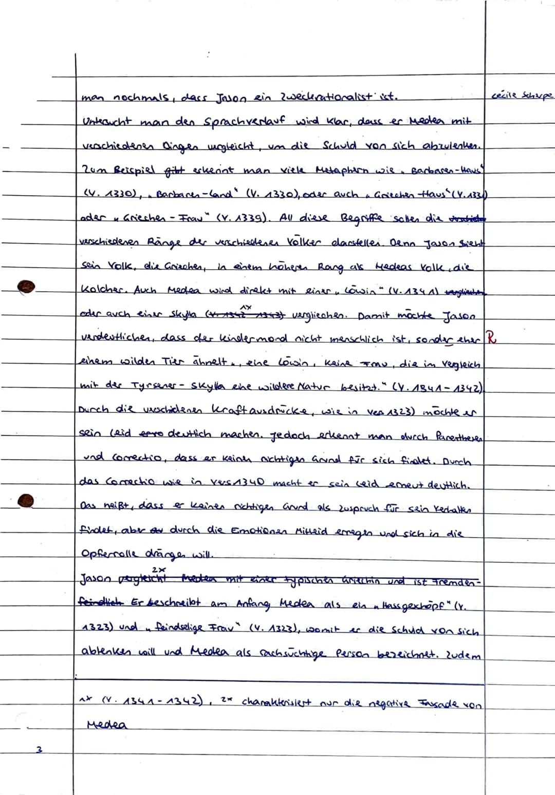 2. Klausur 11/I
Thema: Euripides, Medea"
Dramenszeneninterpretation
Thema
Ordnen Sie den vorliegenden Textauszug (M 1) in die Gesamthandlung