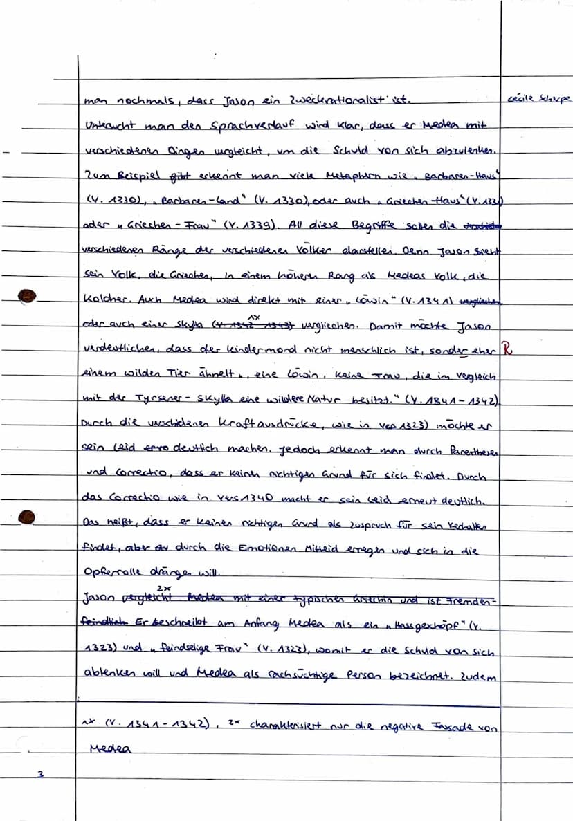 2. Klausur 11/I
Thema: Euripides, Medea"
Dramenszeneninterpretation
Thema
Ordnen Sie den vorliegenden Textauszug (M 1) in die Gesamthandlung