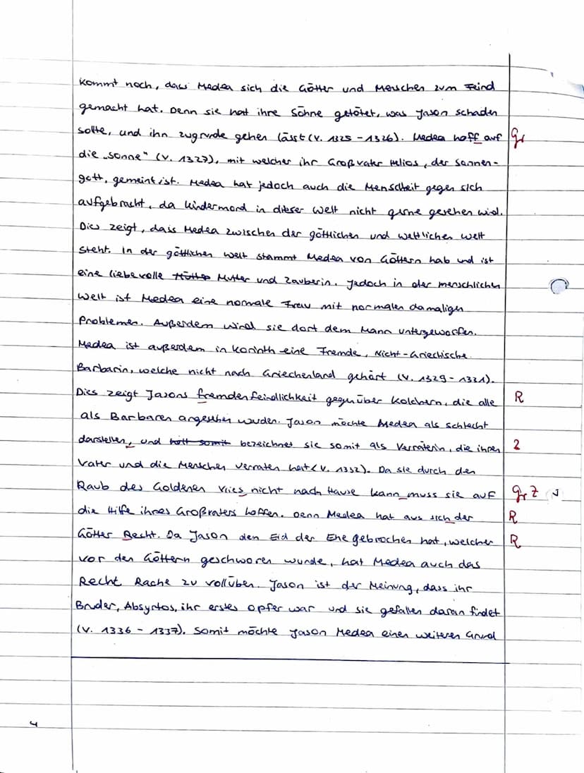 2. Klausur 11/I
Thema: Euripides, Medea"
Dramenszeneninterpretation
Thema
Ordnen Sie den vorliegenden Textauszug (M 1) in die Gesamthandlung