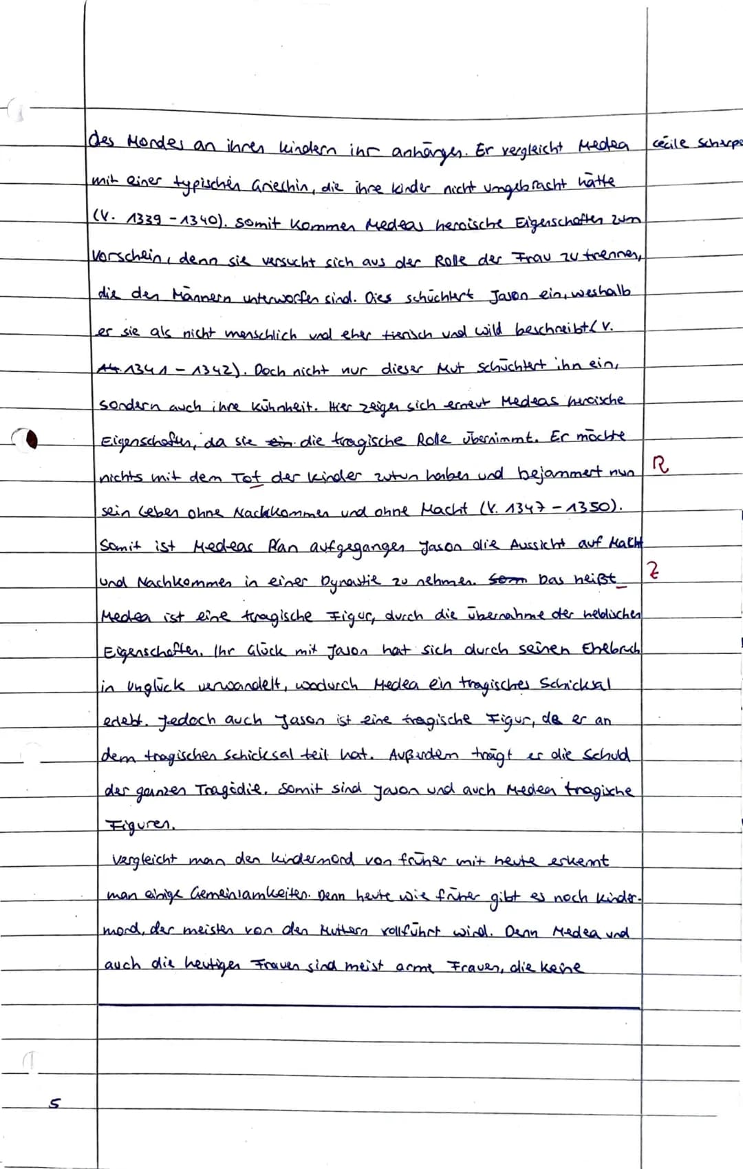 2. Klausur 11/I
Thema: Euripides, Medea"
Dramenszeneninterpretation
Thema
Ordnen Sie den vorliegenden Textauszug (M 1) in die Gesamthandlung