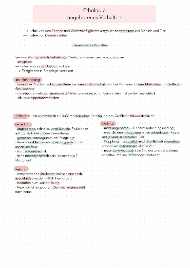 Know Ethologie, angeborenes Verhalten thumbnail