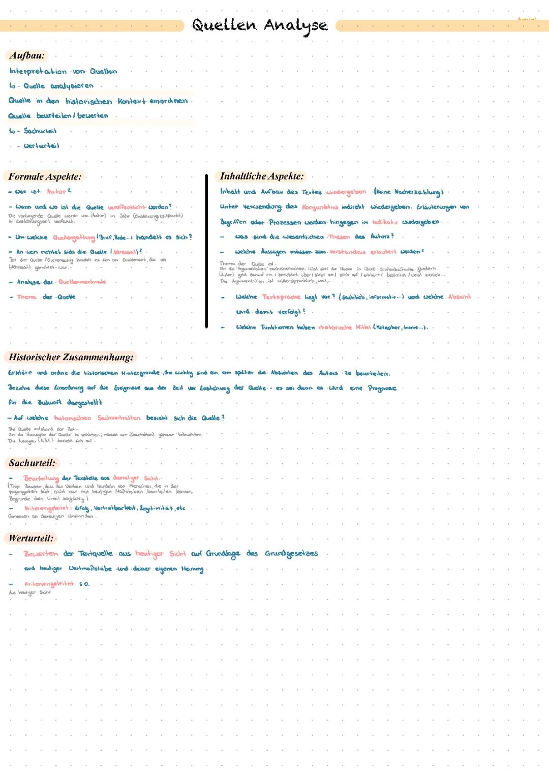 Quellenanalyse Geschichte: Beispiele & Tipps für Klasse 7