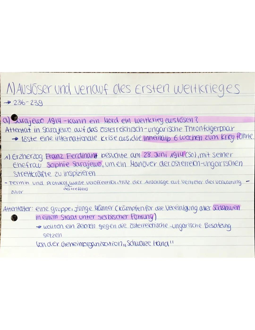 A)AUSIOser und verlauf des Ersten weitkrieges
236-239
(a) Sarajewo 1914 -kann ein word ein weltkrieg ewslösen ?
Attentat in sarajewo auf das