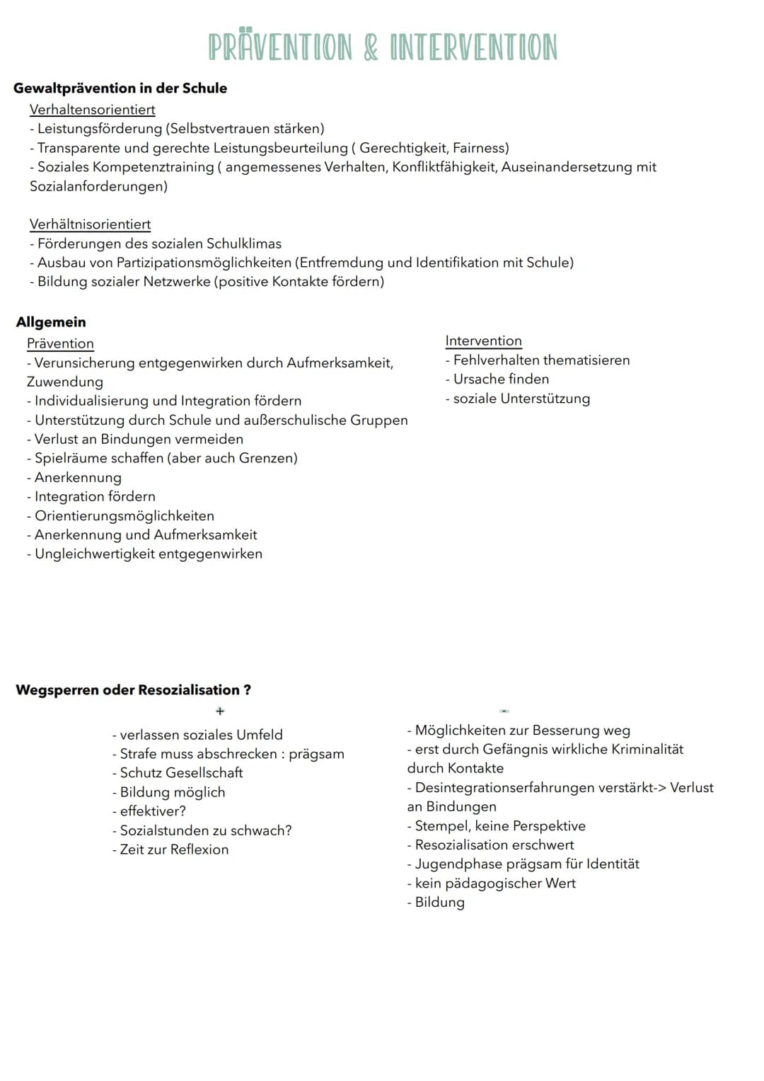 GRUNDANNAHMEN
• Gewaltentstehung durch gesellschaftliche Prozesse
• Ungleichheit vs. Ungleichwertigkeit
• Ziel: Persönlichkeitsentwicklung; 