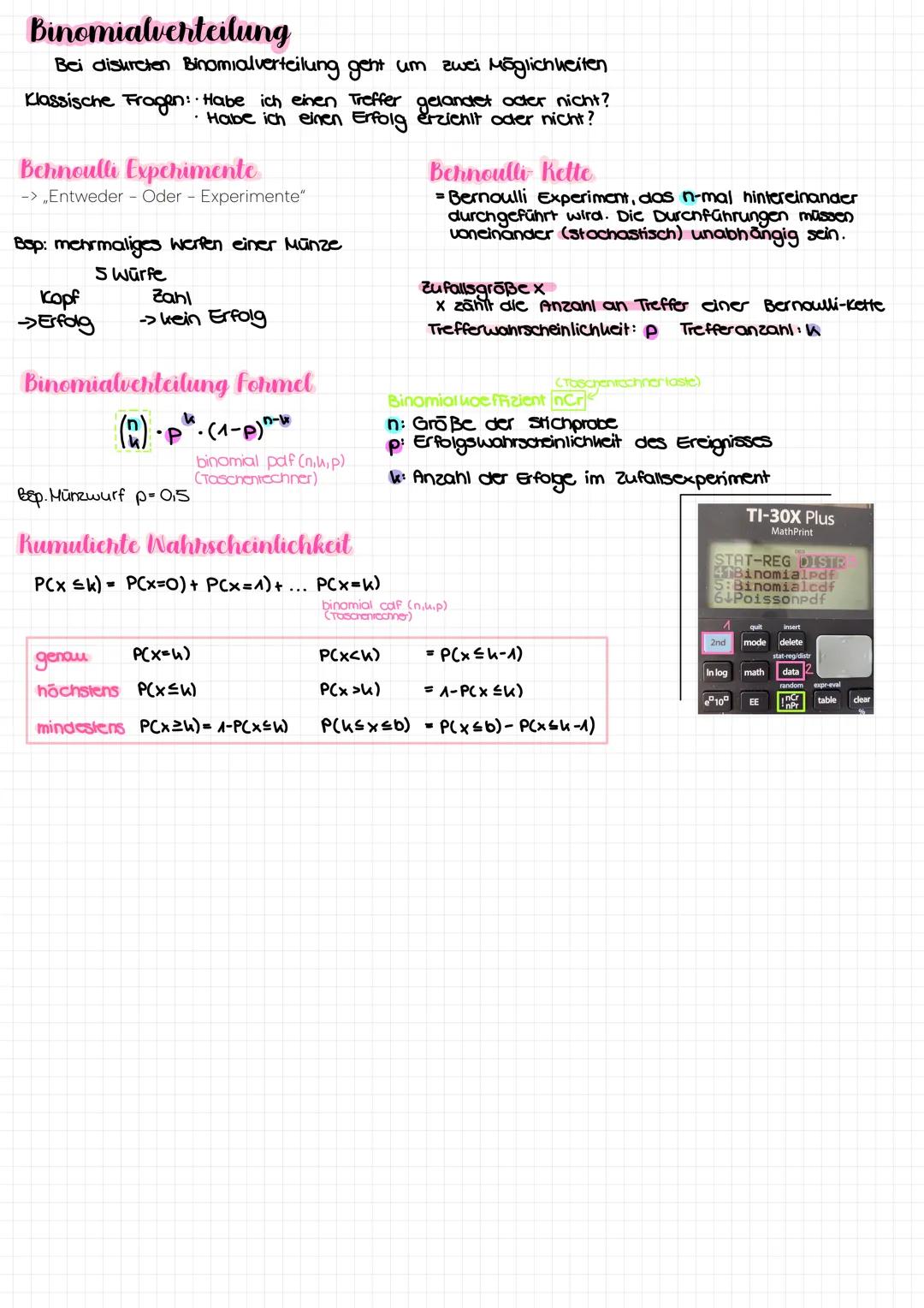 Stochastik
Kunst des Vermutens"
Grundbegriffe
Zufallsexperiment - Ereignis ist nicht vorhersehbar, kann beliebig off wiederholt werden, muss