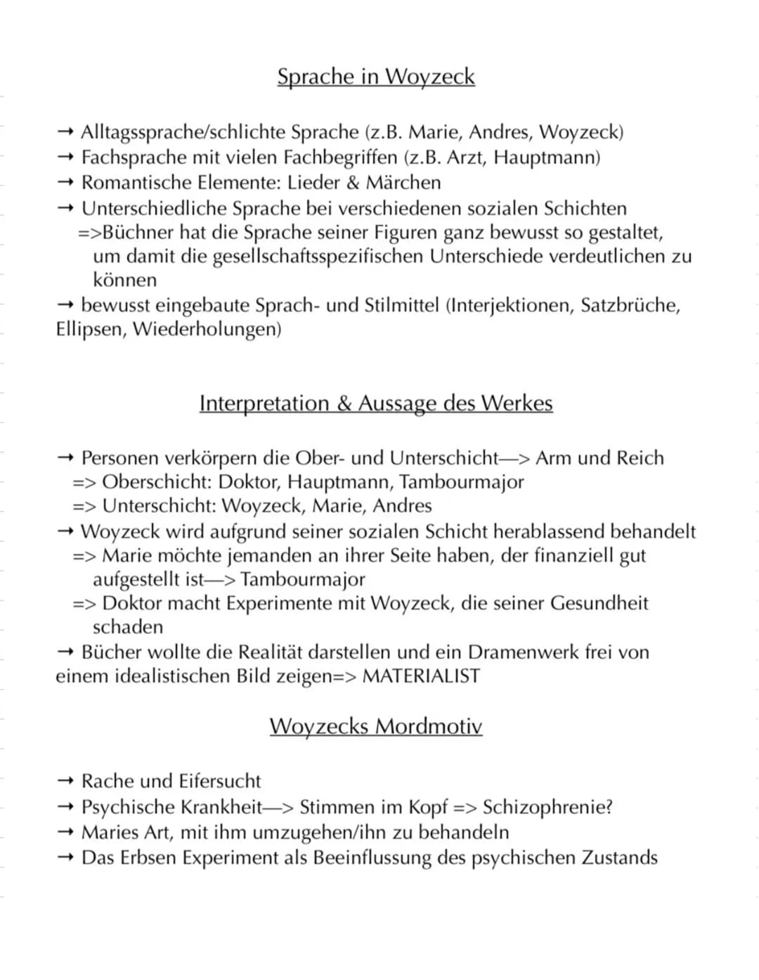 Klausur - 21-Deutsch Woyzeck
Allgemeines
Woyzeck gehört
• Das Drama wurde von Georg
.
zu der Gattung der Pramen
Büchner
geschrieben
Drama wu
