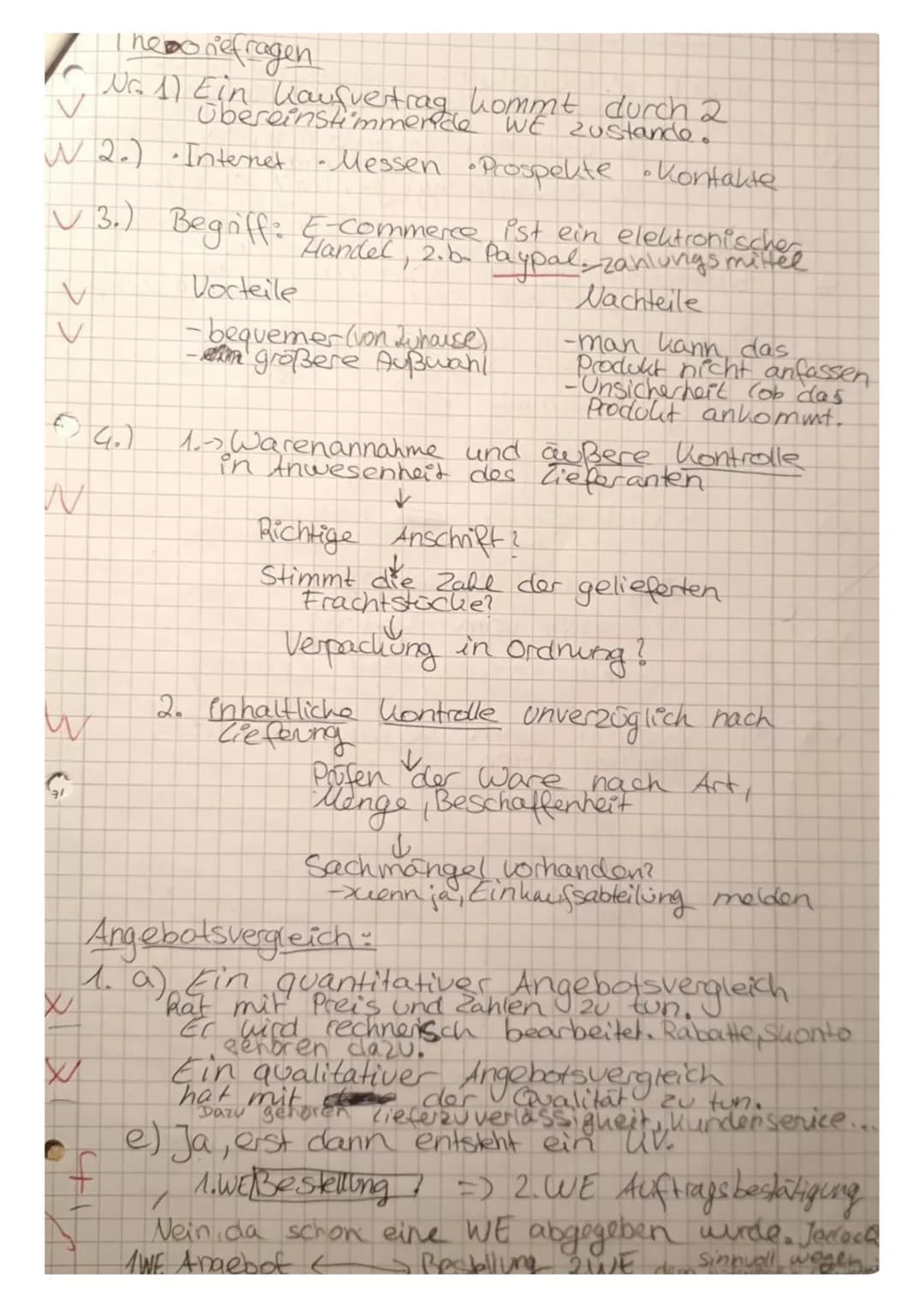 Punkte: 3 von 37
Note: 4,7
Theoriefragen vermischt (10)
1. Wie kommt ein Kaufvertrag zustande? (1)
2. Nennen Sie vier Möglichkeiten um neue 