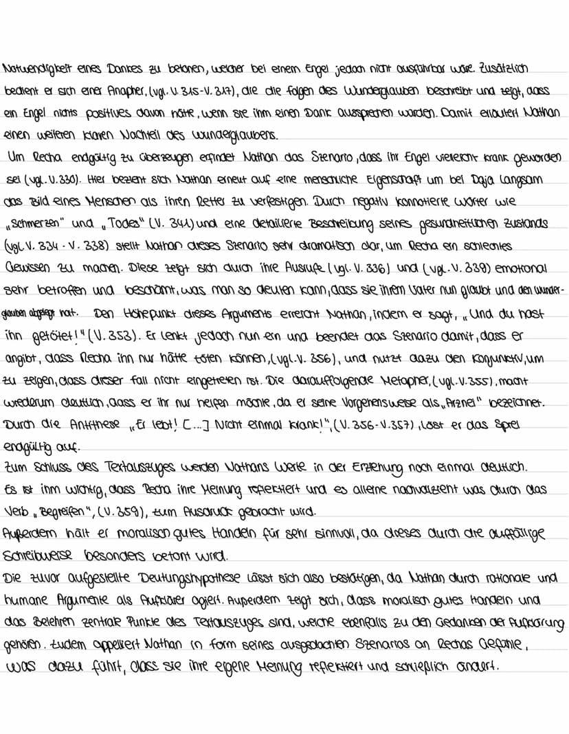 Szenenanalyse 1. Aufzug 2. Auftritt
Die zu analysierende Szene ist ein Textauszug aus dem Drama „Nathan der Weise" von Gotthold Ephraim
Less