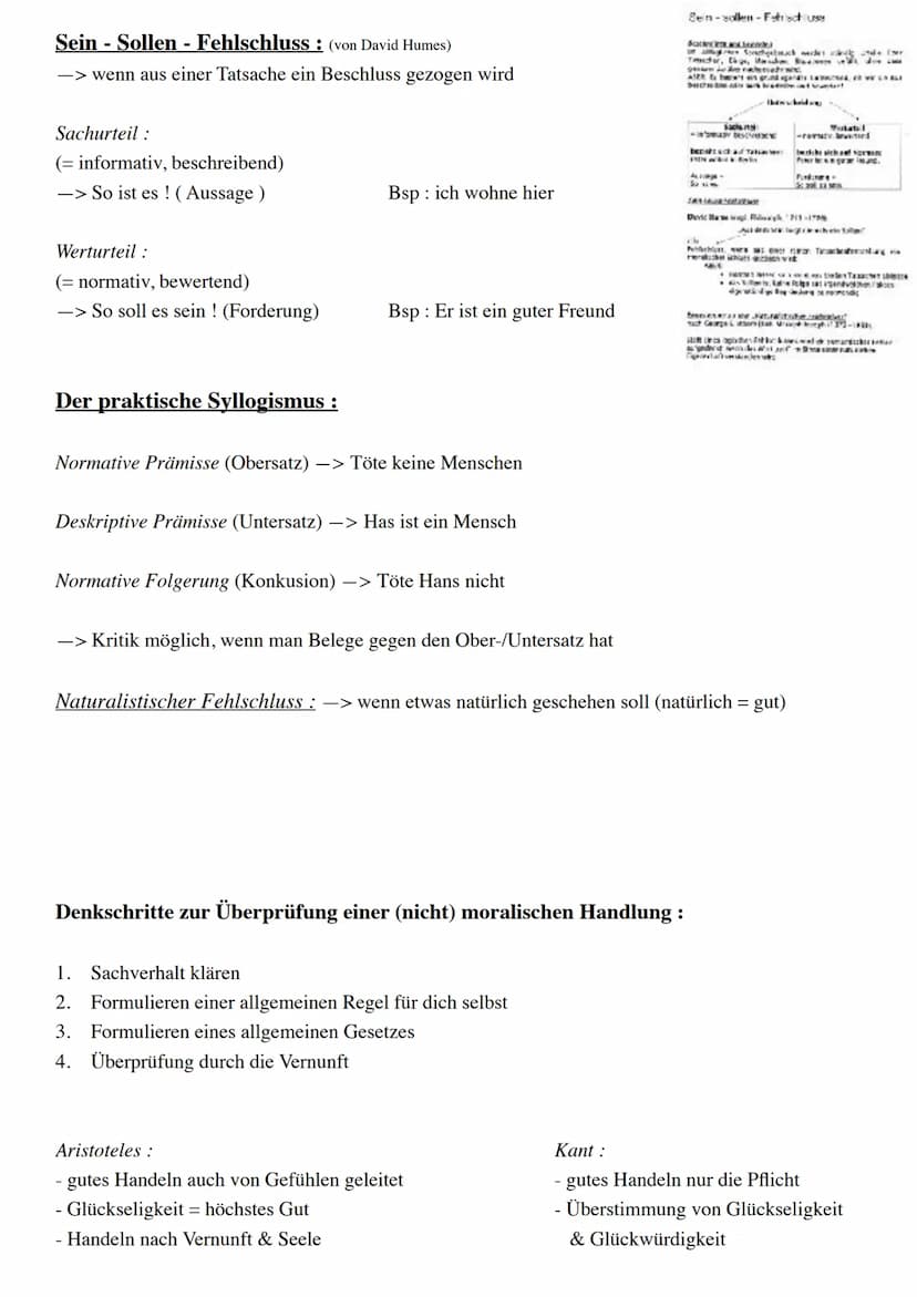 Was ist Ethik ?
-> moralisch konkretes
- ethnische Fragen
- Sicht aufs Leben
- hinterfragt das Handeln
Ethik ist die Lehre/Theorie vom Hande