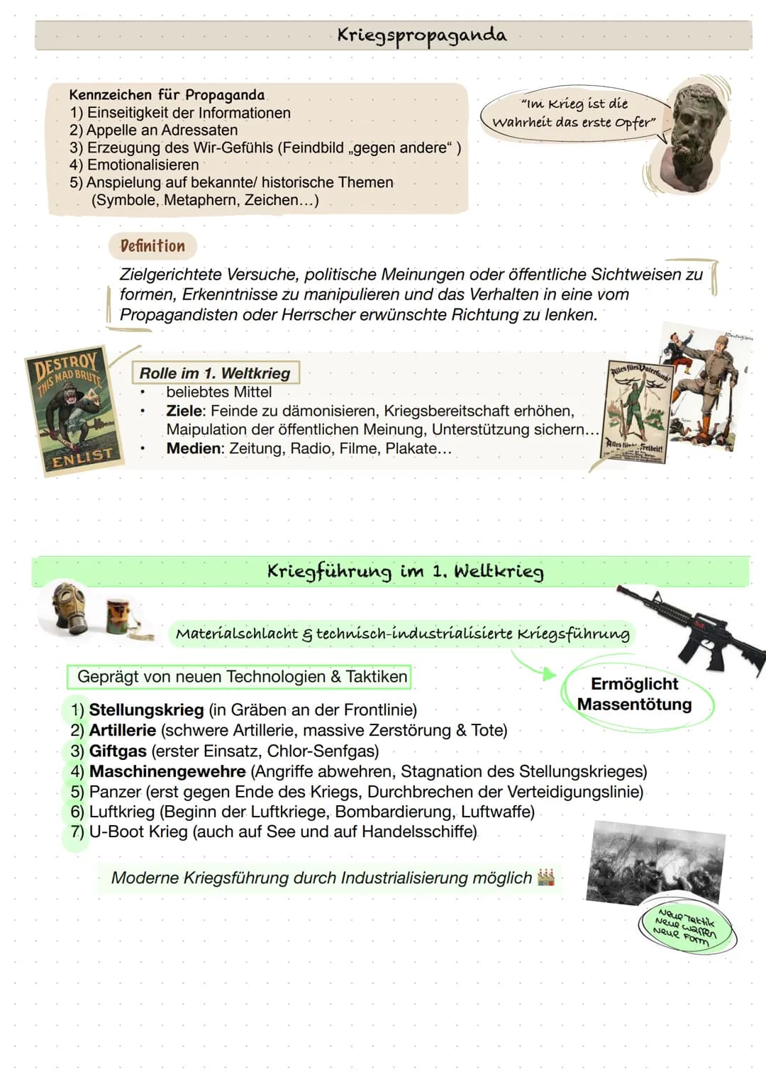 1)
2)
3)
4)
5)
6)
Autor
Titel
Zeit
Ort
Quellenart
Adressat
➡
Geschichte Klausur Nr. 4
7) Intention/ Absicht
8)
Thema
(9) kurze Einordnung in