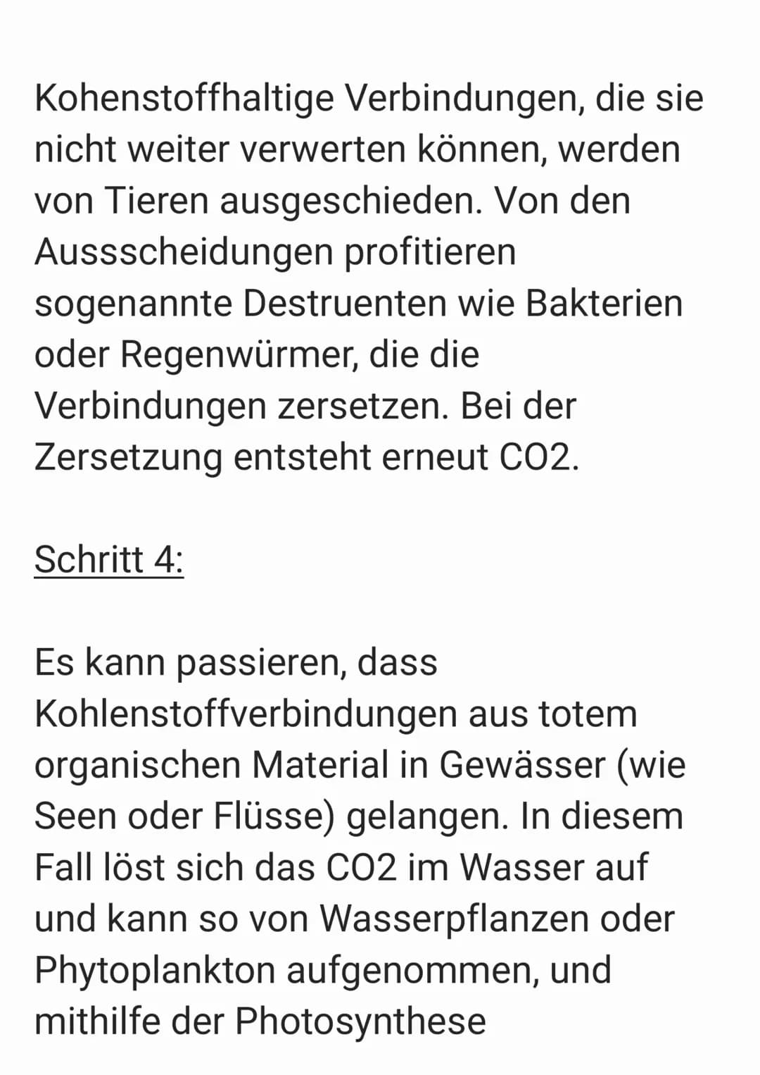 Kohlenstoffkreislauf
Definition:
Der Kohlenstoffkreislauf ist ein
Stoffkreislauf, in dem kohlenstoffhaltige
Verbindungen (meistens CO2)
umge