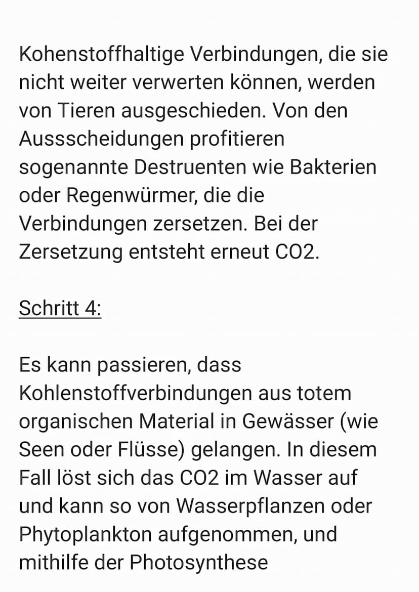 Kohlenstoffkreislauf
Definition:
Der Kohlenstoffkreislauf ist ein
Stoffkreislauf, in dem kohlenstoffhaltige
Verbindungen (meistens CO2)
umge