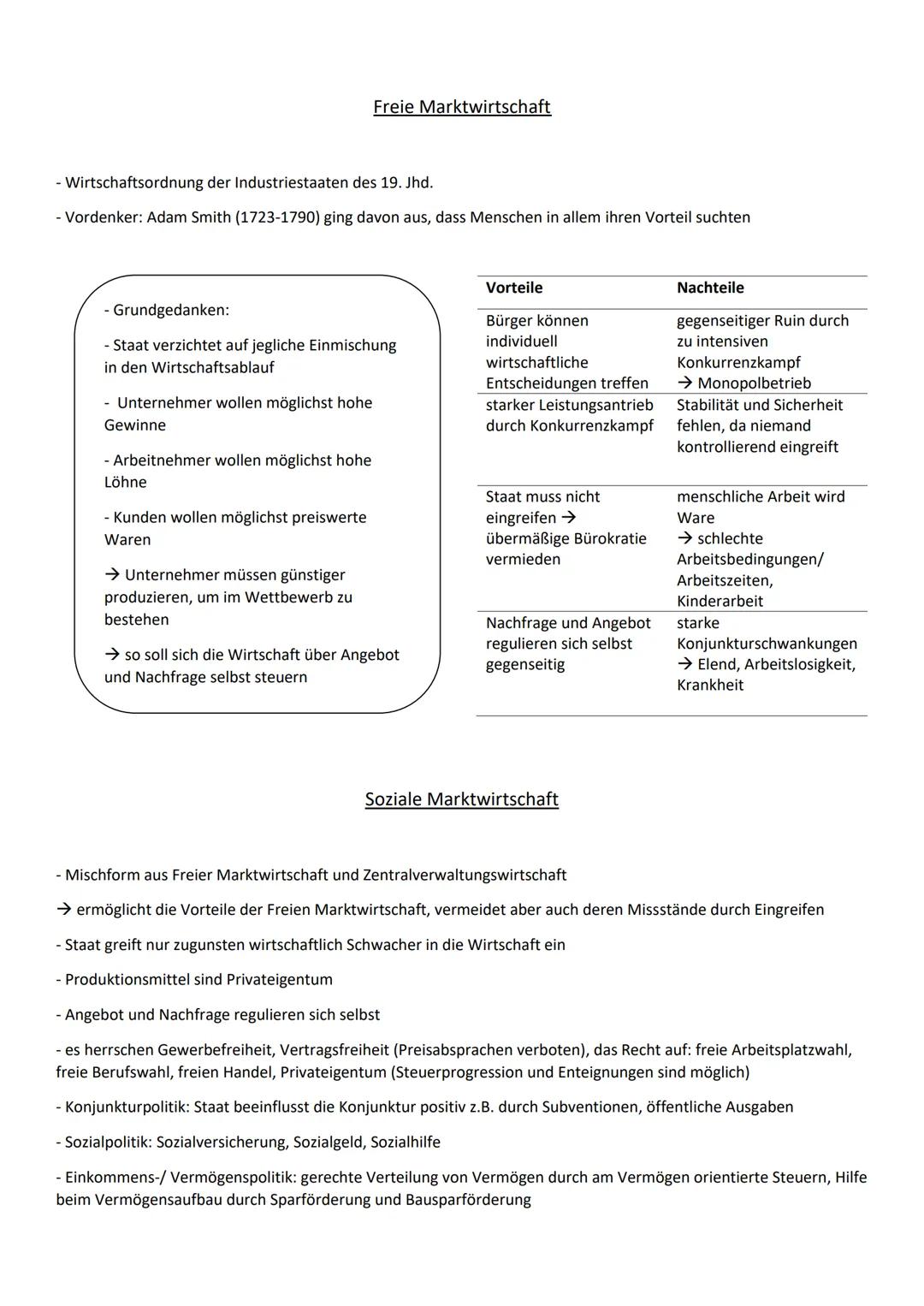Wirtschaftssysteme
Grundfragen:
Wie viele Güter und Dienstleistungen werden benötigt? → Koordinationsfunktion
Wer entscheidet darüber? → Ent