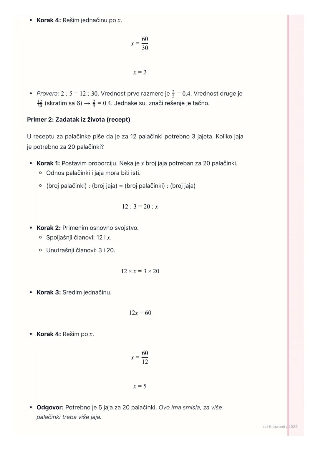 # Razmera i proporcija

Uvod u razmeru i proporciju

Razmera nam pomaže da uporedimo dve veličine. To je kao da kažemo "na
svaka 2 dečaka u 