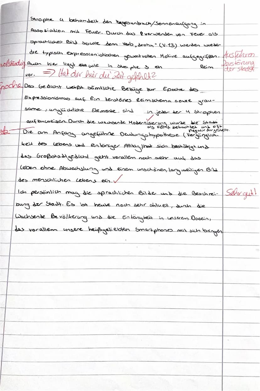 Deutsch, G10
1
2
3
4
Interpretiere das Gedicht ,,Weltende" von Else Lasker-Schüler (1905) ODER Georg Heyms Gedicht
,,Die Stadt" (1911). Berü