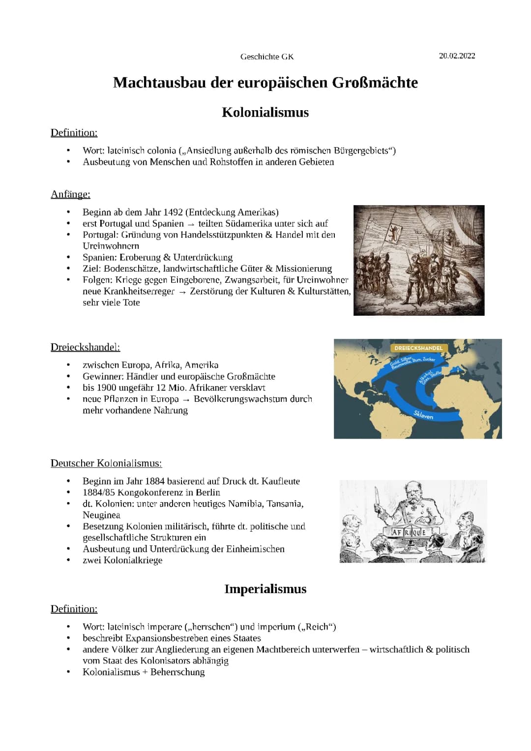 Kolonialismus und Imperialismus