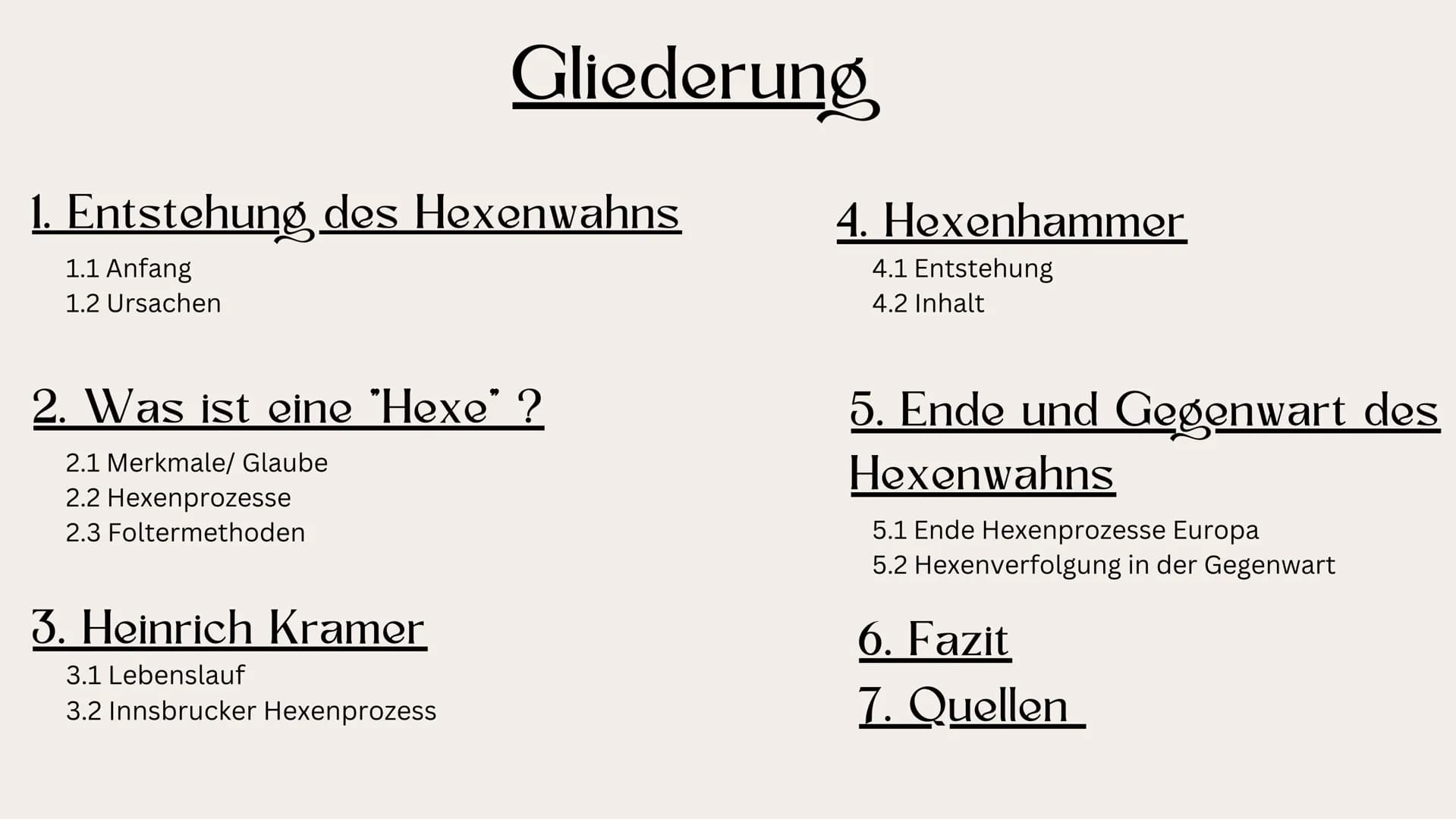 Hexenverfolgung
Anna Woelke & Veronika Chamier Cieminska 10c
Geschichte
Fr. Rühl
07.03.2023
Abb.1 Inwiefern hat Heinrich Kramer durch sein H