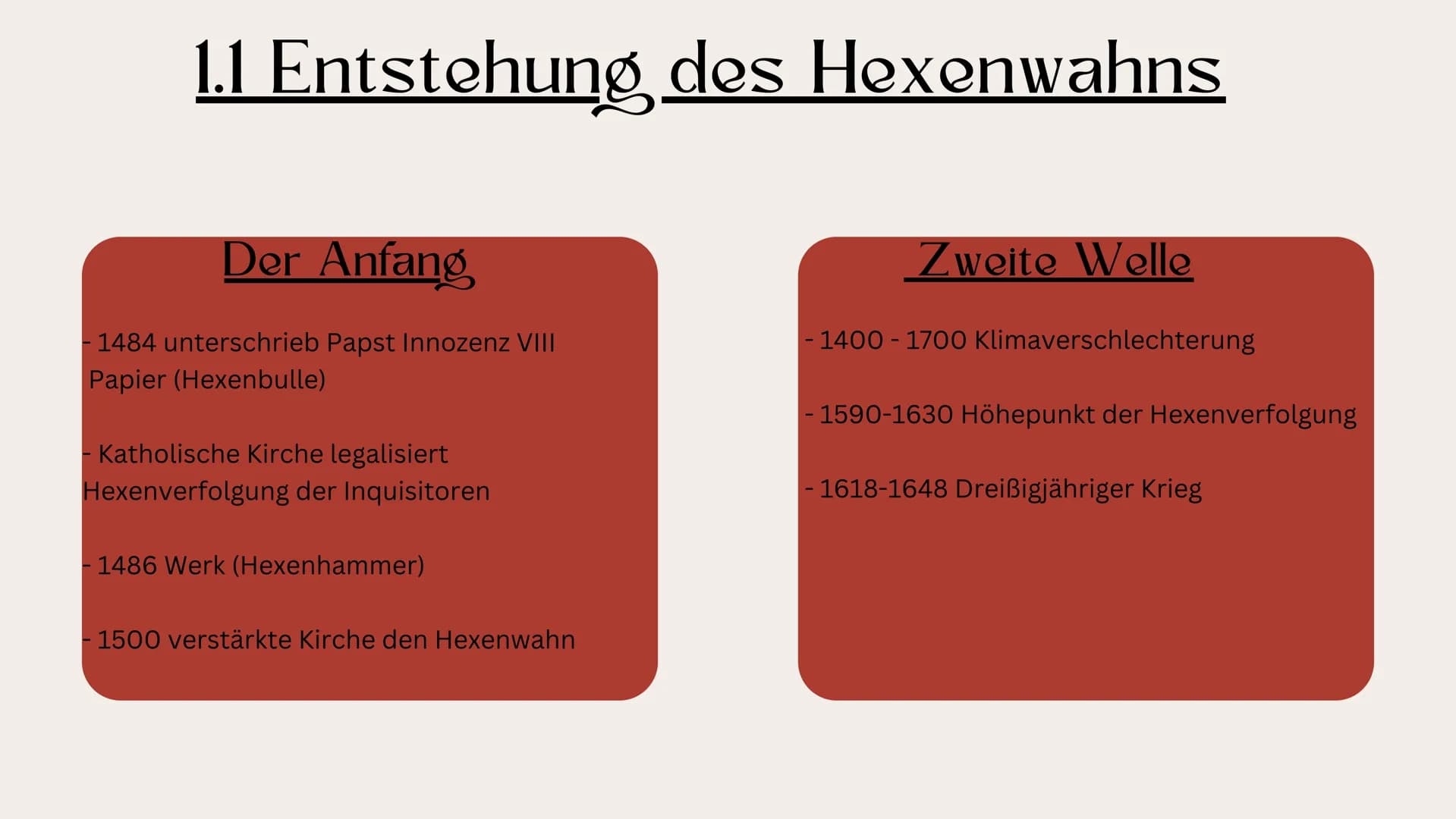 Hexenverfolgung
Anna Woelke & Veronika Chamier Cieminska 10c
Geschichte
Fr. Rühl
07.03.2023
Abb.1 Inwiefern hat Heinrich Kramer durch sein H