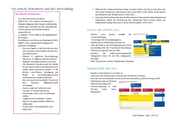 Know Die attische Demokratie und ihre Entwicklung thumbnail