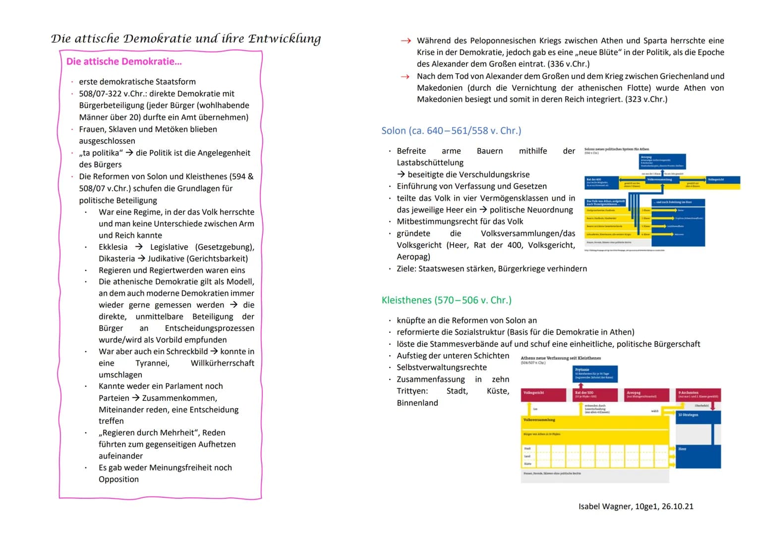 Die attische Demokratie und ihre Entwicklung
Die attische Demokratie...
.erste demokratische Staatsform
508/07-322 v.Chr.: direkte Demokrati