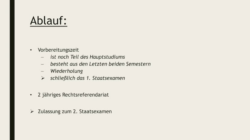 Deutsche
Gesetze ●
●
●
●
●
●
Basis Fakten
Voraussetzungen
Ablauf
Inhalte
Berufe
Universitäten
Selbsttests
INHALT: Basisfakten:
●
●
●
●
Das S