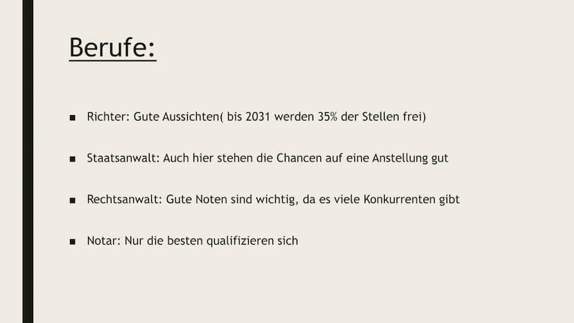 Deutsche
Gesetze ●
●
●
●
●
●
Basis Fakten
Voraussetzungen
Ablauf
Inhalte
Berufe
Universitäten
Selbsttests
INHALT: Basisfakten:
●
●
●
●
Das S