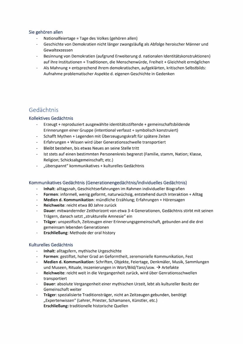 Geschichts- und Erinnerungskultur
Klausur Geschichte am 08.03.23
Hedwig Richter: Die Schlachten der Volksherrschaft. Über Gedenktage
und Dem