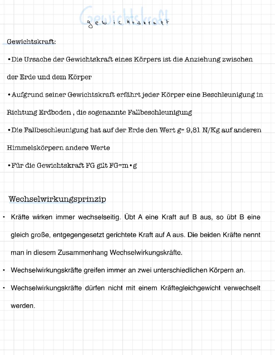 Was ist Gewichtskraft? Einfach erklärt