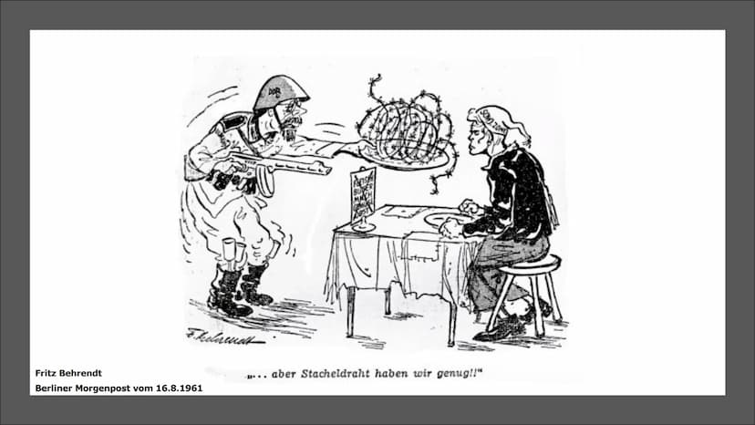 Mauerbau
"Operation Rose", eine Nacht die Familien trennte Inhaltsverzeichnis
• Gründe für den Bau
●
• 12. August 1961
• 13. August 1961
Rea
