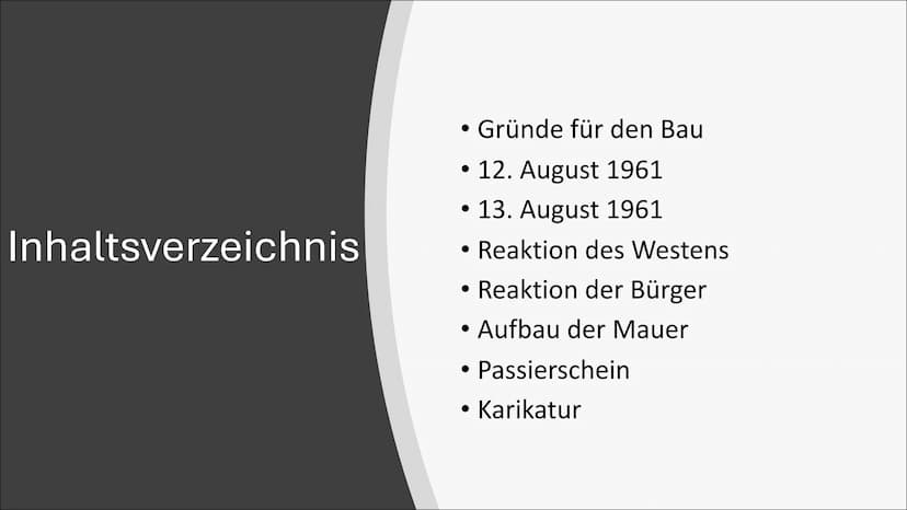 Mauerbau
"Operation Rose", eine Nacht die Familien trennte Inhaltsverzeichnis
• Gründe für den Bau
●
• 12. August 1961
• 13. August 1961
Rea