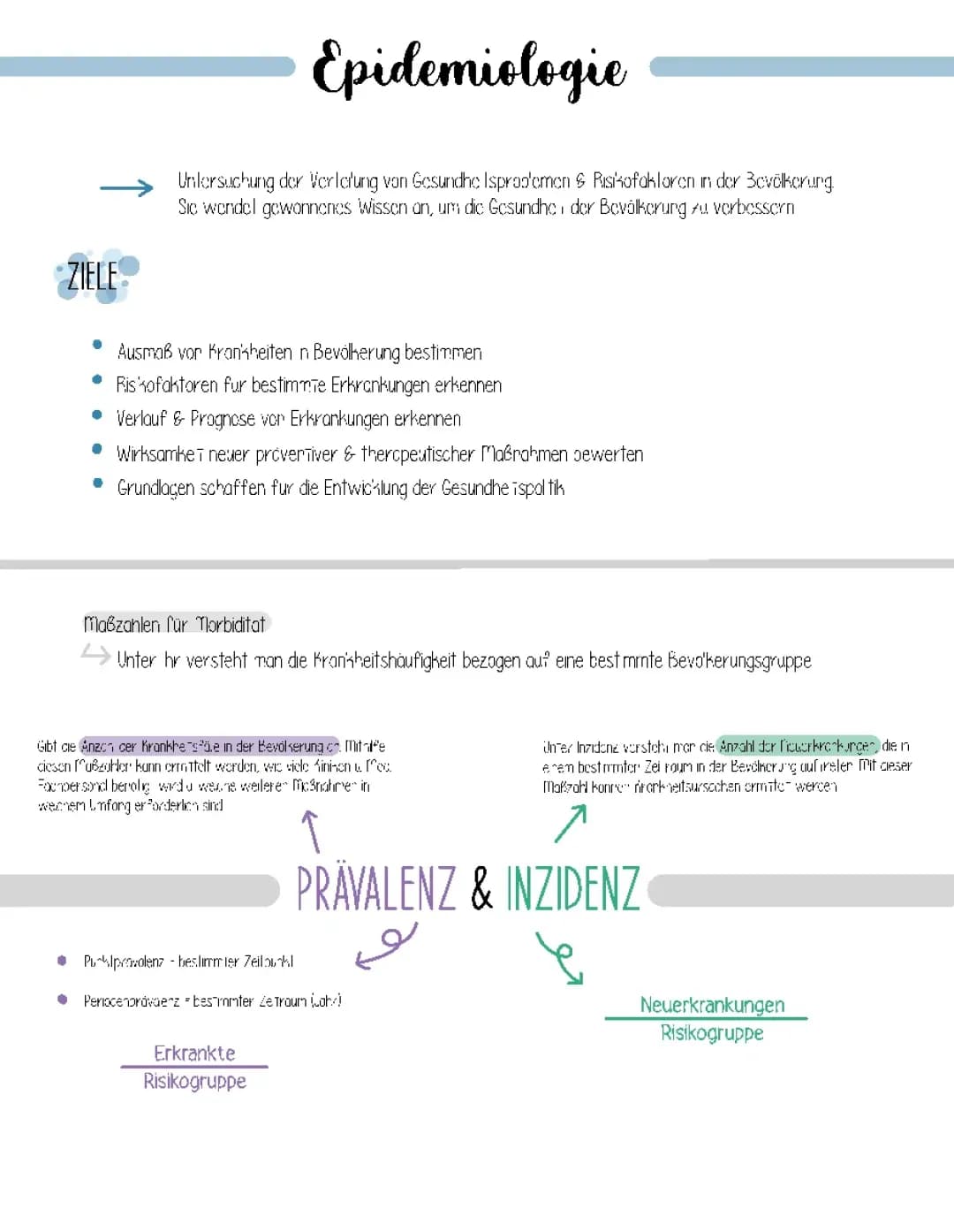 Abitur 2023 Gesundheit - Epidemiologie 
