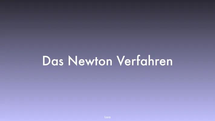 Know Das Newton Verfahren  thumbnail