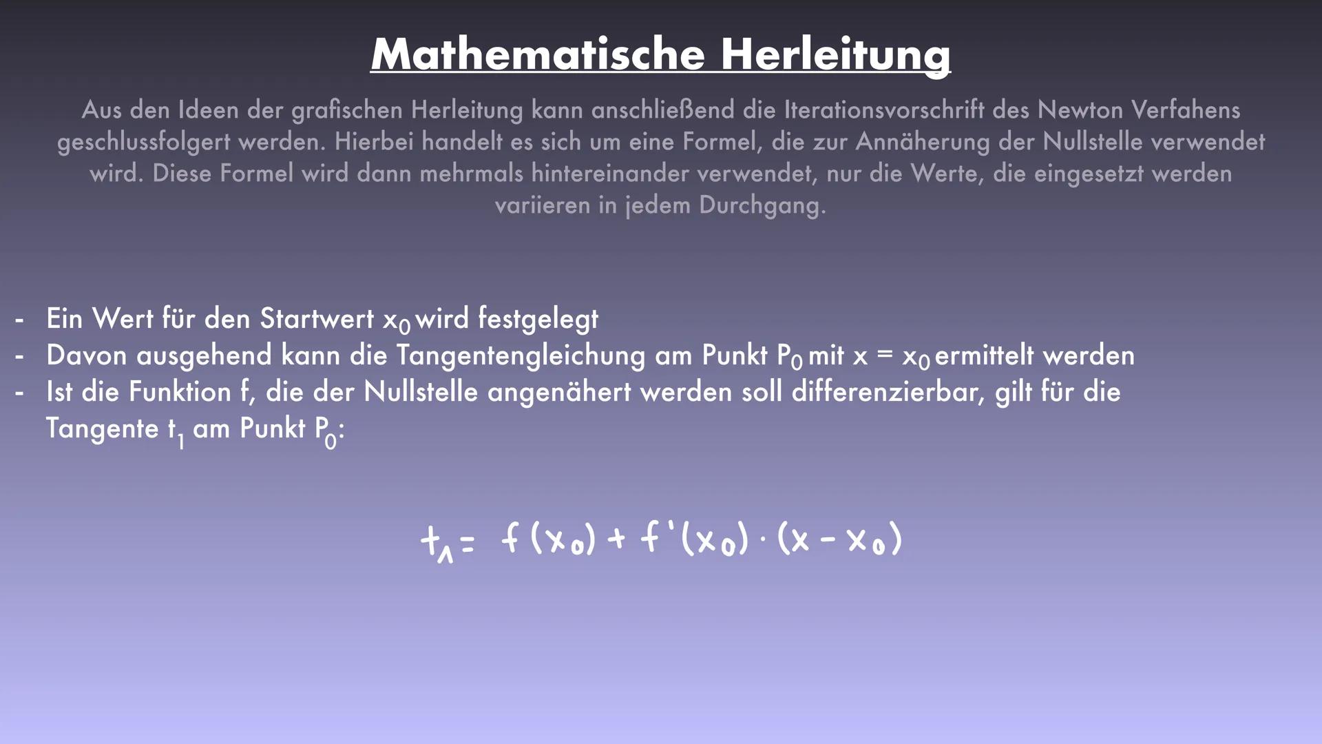 Das Newton Verfahren
Lara Definition
Erklärung
→
-
Grundlagen
Iterationsverfahren Definition
Konvergenz
Konvergenz Definition
→ Problem
Herl