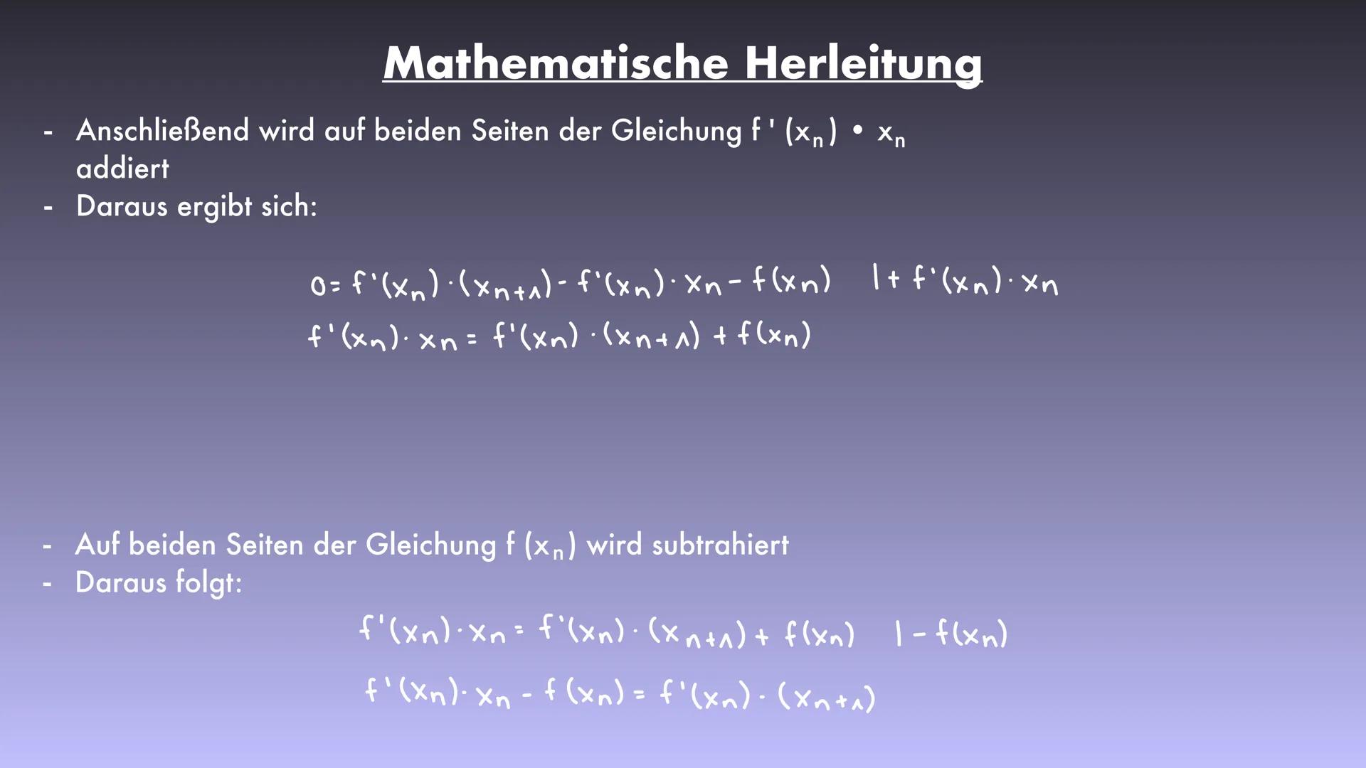 Das Newton Verfahren
Lara Definition
Erklärung
→
-
Grundlagen
Iterationsverfahren Definition
Konvergenz
Konvergenz Definition
→ Problem
Herl