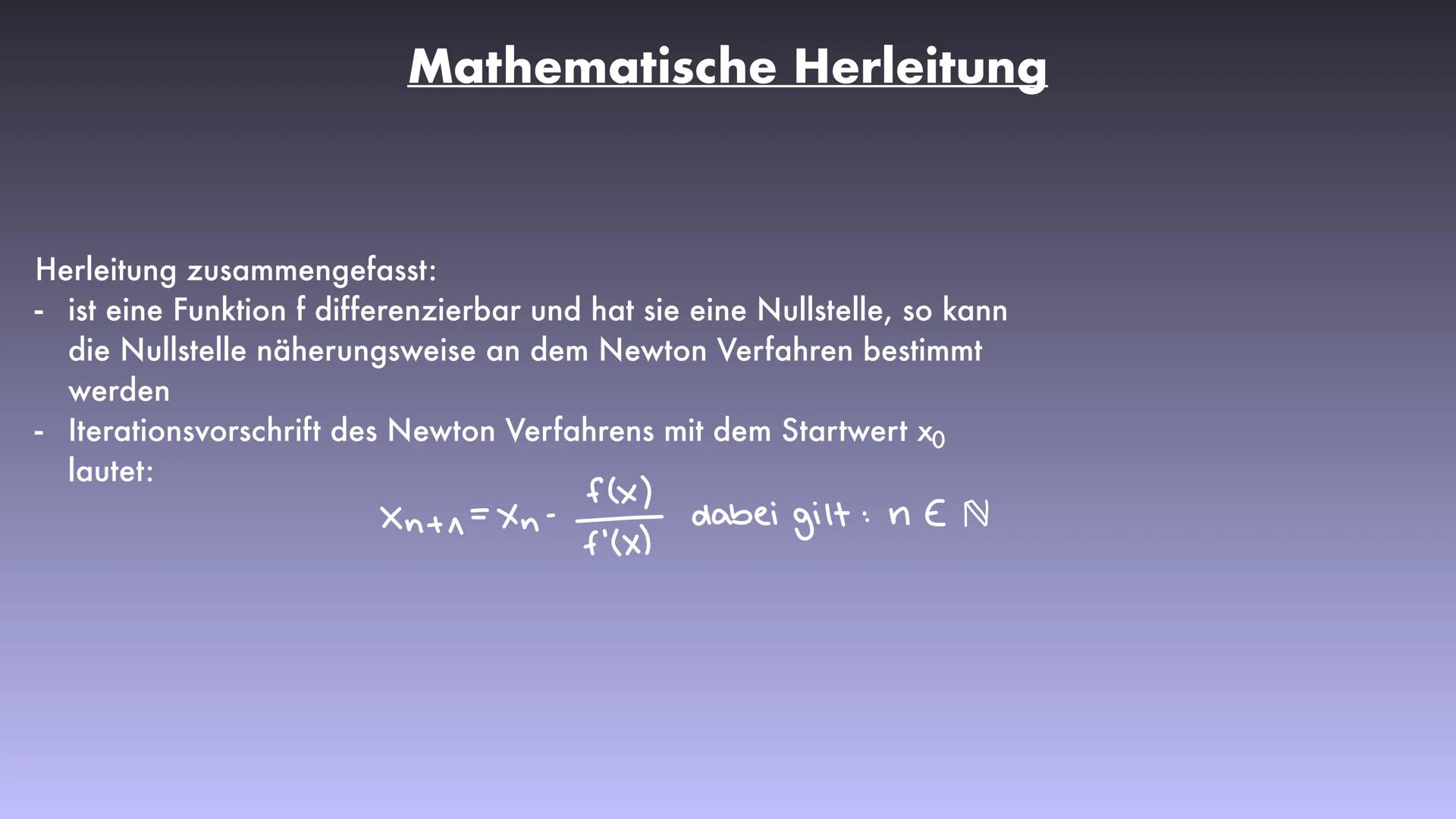 Das Newton Verfahren
Lara Definition
Erklärung
→
-
Grundlagen
Iterationsverfahren Definition
Konvergenz
Konvergenz Definition
→ Problem
Herl