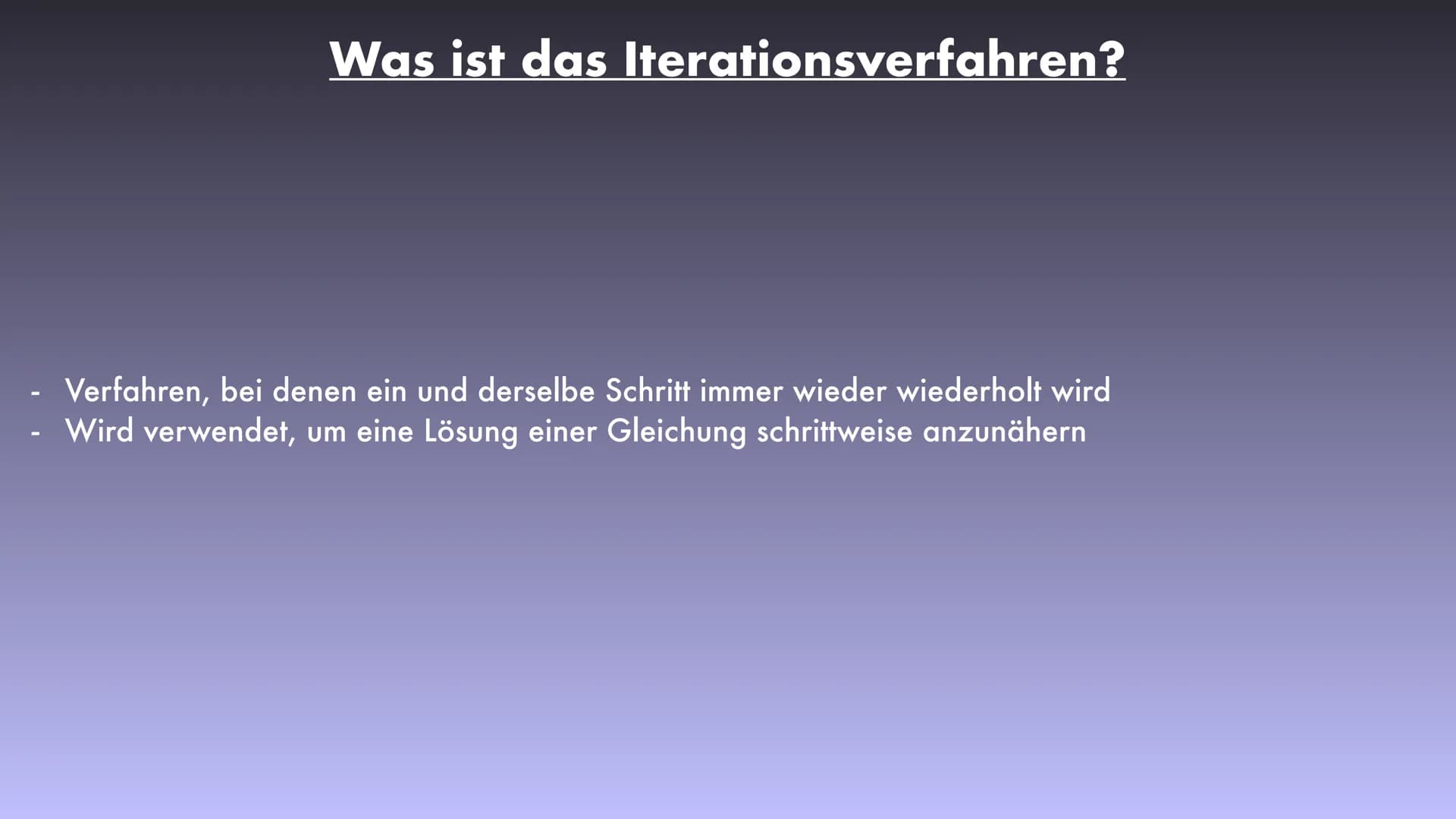 Das Newton Verfahren
Lara Definition
Erklärung
→
-
Grundlagen
Iterationsverfahren Definition
Konvergenz
Konvergenz Definition
→ Problem
Herl