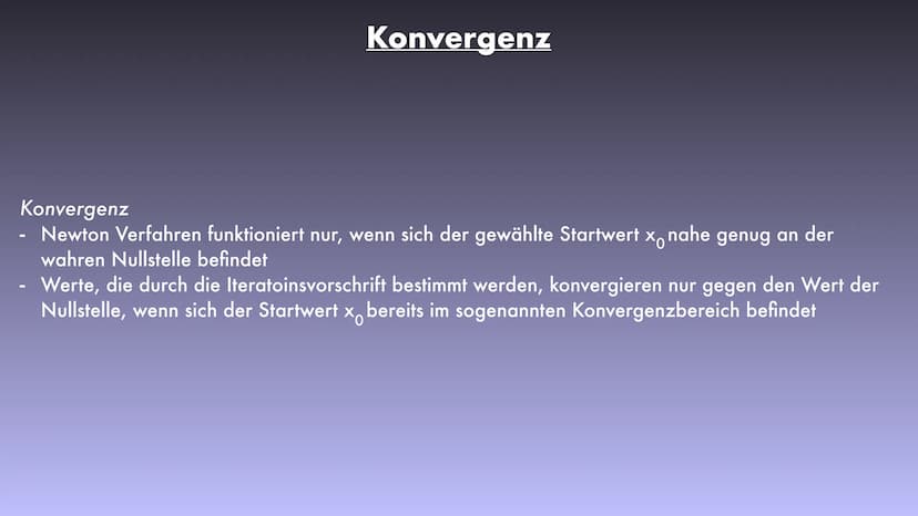 Das Newton Verfahren
Lara Definition
Erklärung
→
-
Grundlagen
Iterationsverfahren Definition
Konvergenz
Konvergenz Definition
→ Problem
Herl
