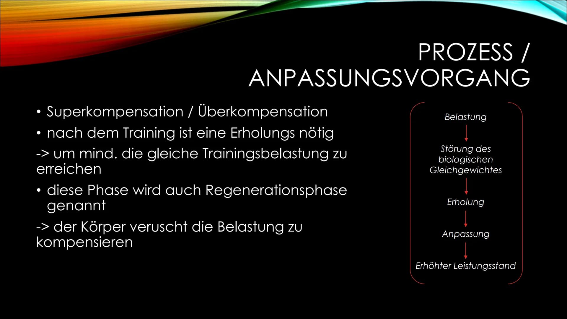 SPORT UND GESUNDHEIT 1. Allgemeine Informationen
2. Anpassungsvorgang des Körpers
3. Korrekte Ausführung
4. Auswirkungen
●
INHALT
Positive
N