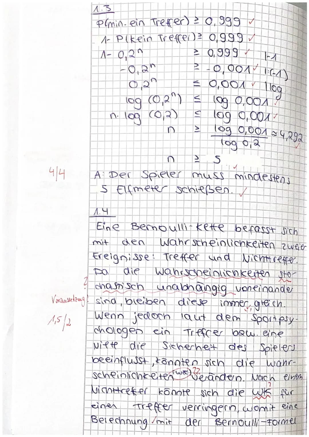 23
spezifischen
ch oder in
Aufgabe 1 (20 BE):
Ein Fußballspieler schießt im Training Elfmeter gegen seinen Torwart. Aufgrund von bisherigen
