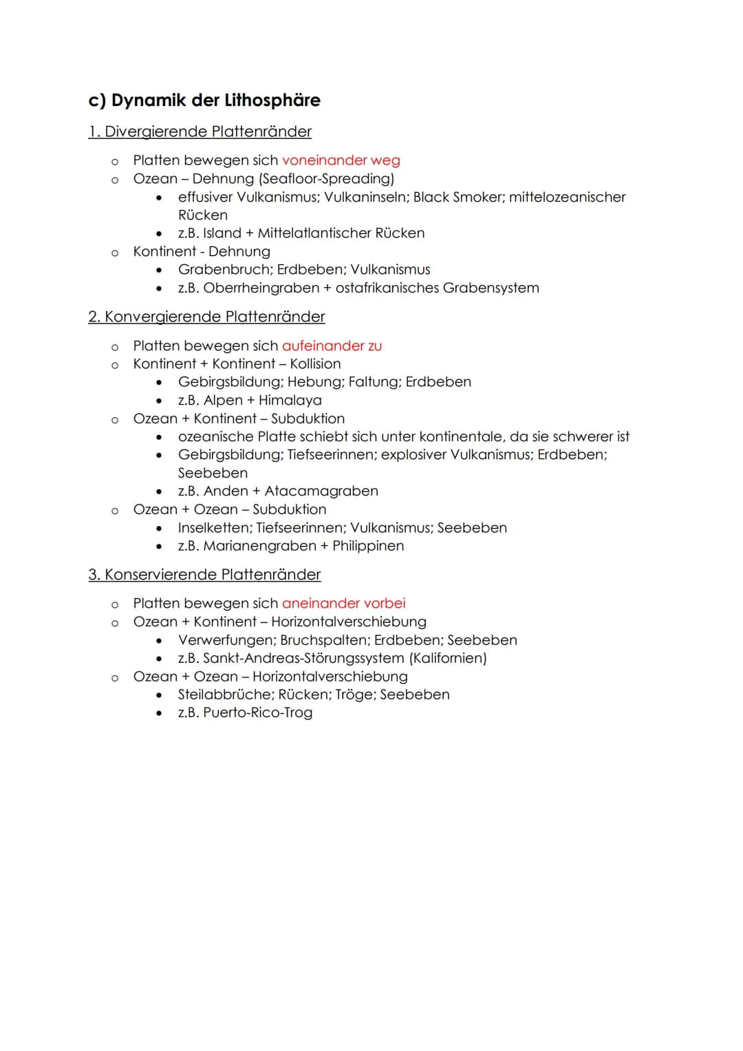 Physische Geografie/ Tektonik
a) Aufbau und Struktur des Erdkörpers
o Schalenbau der Erde
O
O
O
O
Erdschale
Erdkruste
Oberer Erdmantel
Unter