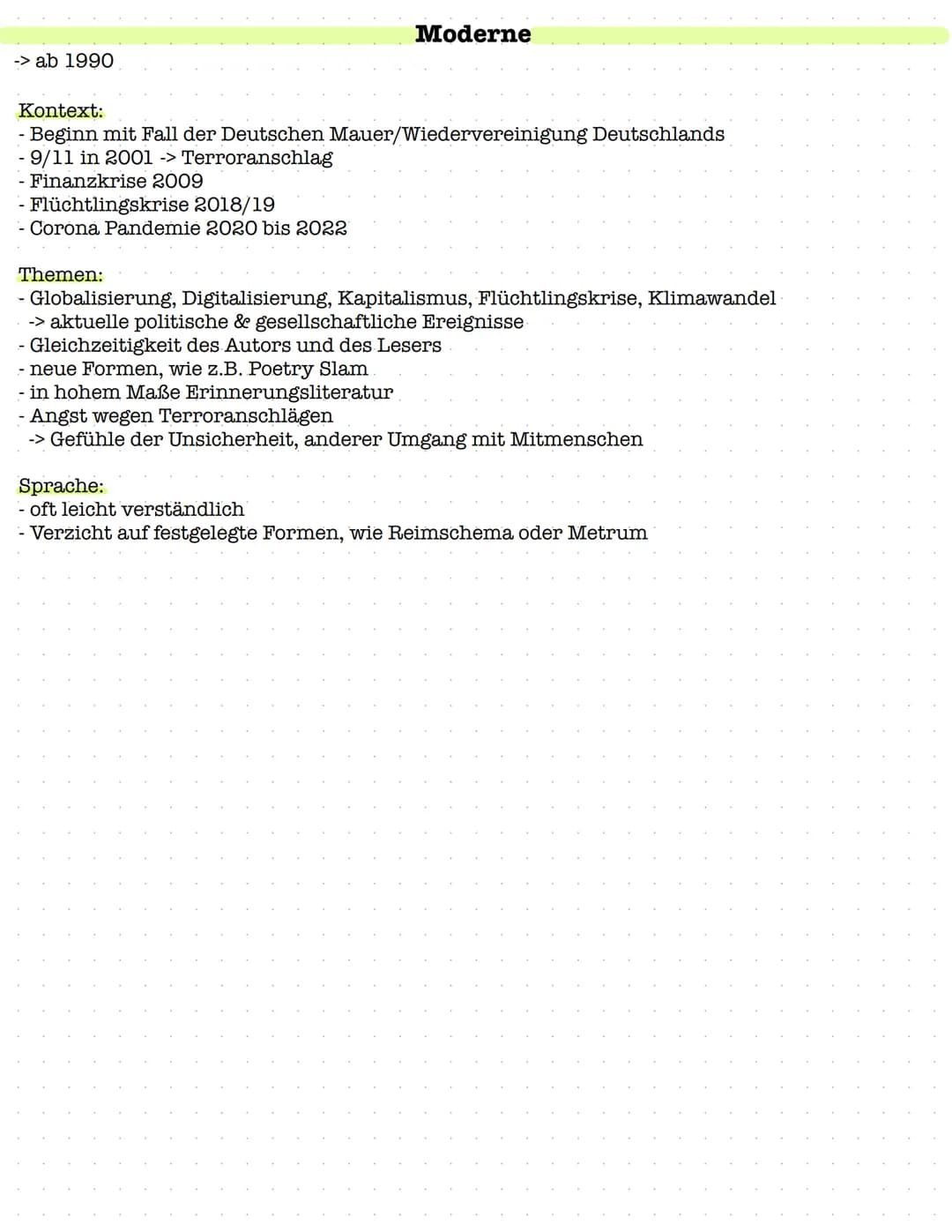 -> 1600 bis 1750
Barock
Historischer Hintergrund:
geprägt vom 30 jährigen Krieg (1618-1648) und Pest
- Hexenverfolgung
Form: Sonett & Ode
Th