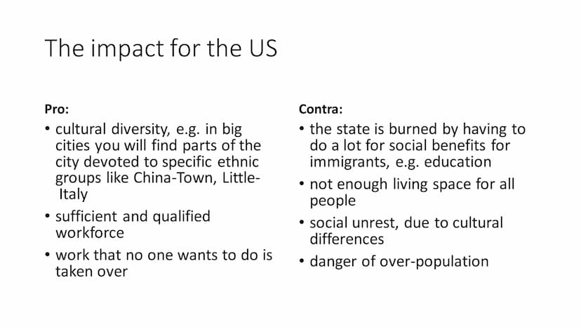 Migration to the US
from Mitra, Lena & Stine Outline
●
• the wall between Mexico and the USA
●
definition of "migration" & the different typ