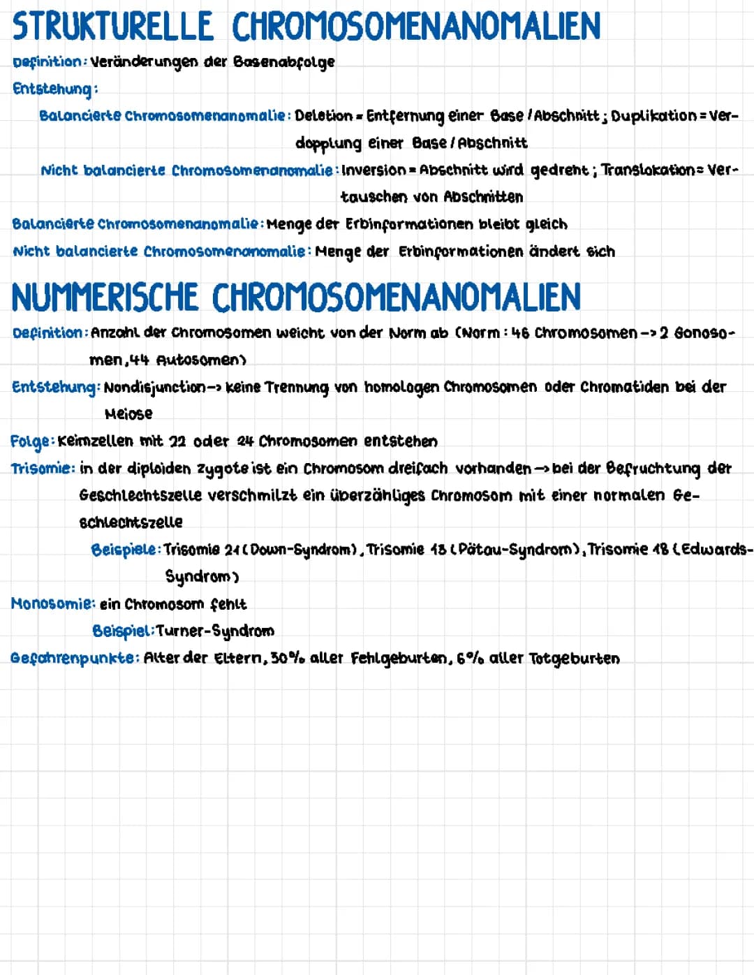 Chromosomenanomalien