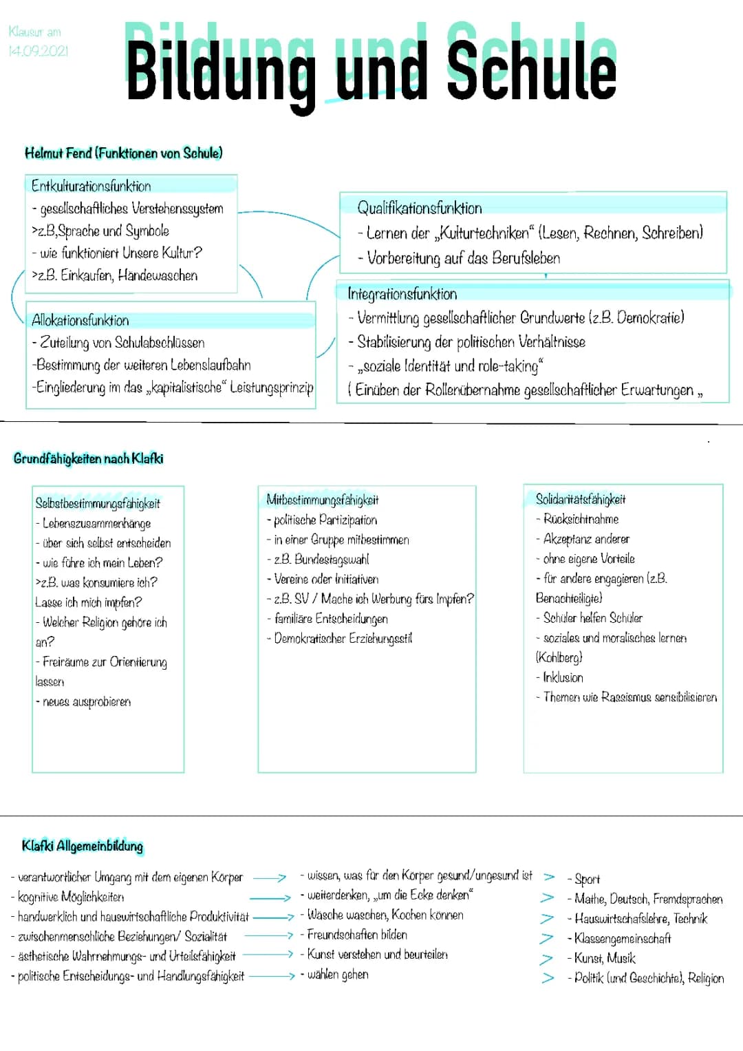 Bildung Pädagogik 