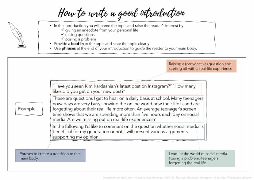 ●
How to write a Comment: Advanced
In a comment you state your opinion by presenting (tree) supporting arguments.
• Work out your own opinio