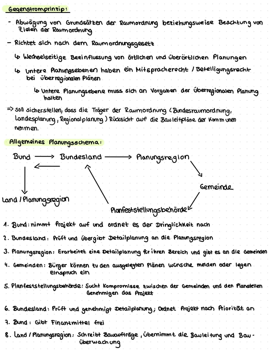 Raumordnung
Was ist Raumordnung 2
→→ Eingriffe in den Natur- und Lebensraum um die Daseinsgrundfunktionen erfüllen zu können
→ Daseinsgrundf