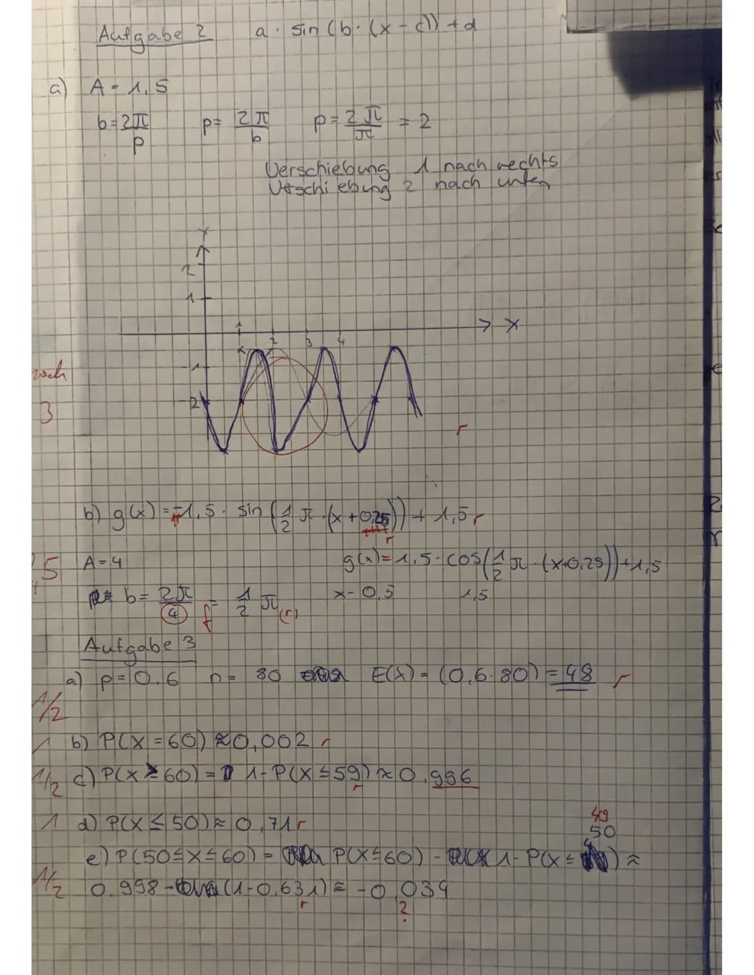 Kassenarbeit Nr. 3
Aufgabe Nr. 1
F(x)=x² - 3
X
f(x) = f(x)
W
2
+2
2
€
Verhallen
f(50) = 50-3-50 +2 = 624 258 27
f(-60) = 12949202
für f(x) =