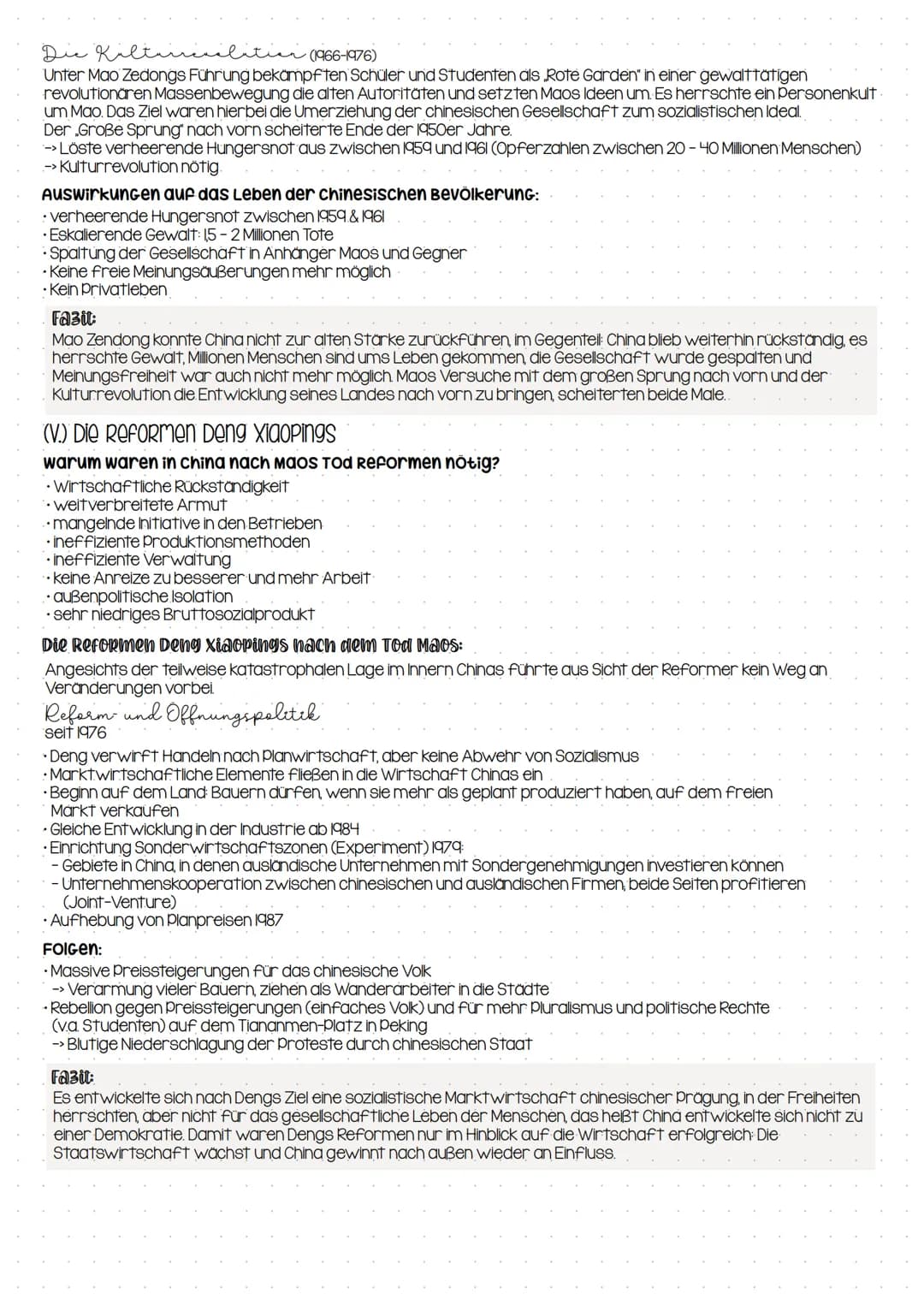 Lernzettel
Klassenarbeit 2
(I.) China als Imperium und eine der ältesten Hochkulturen der Welt:
Was machte das alte China so
erfolgreich?
Ge